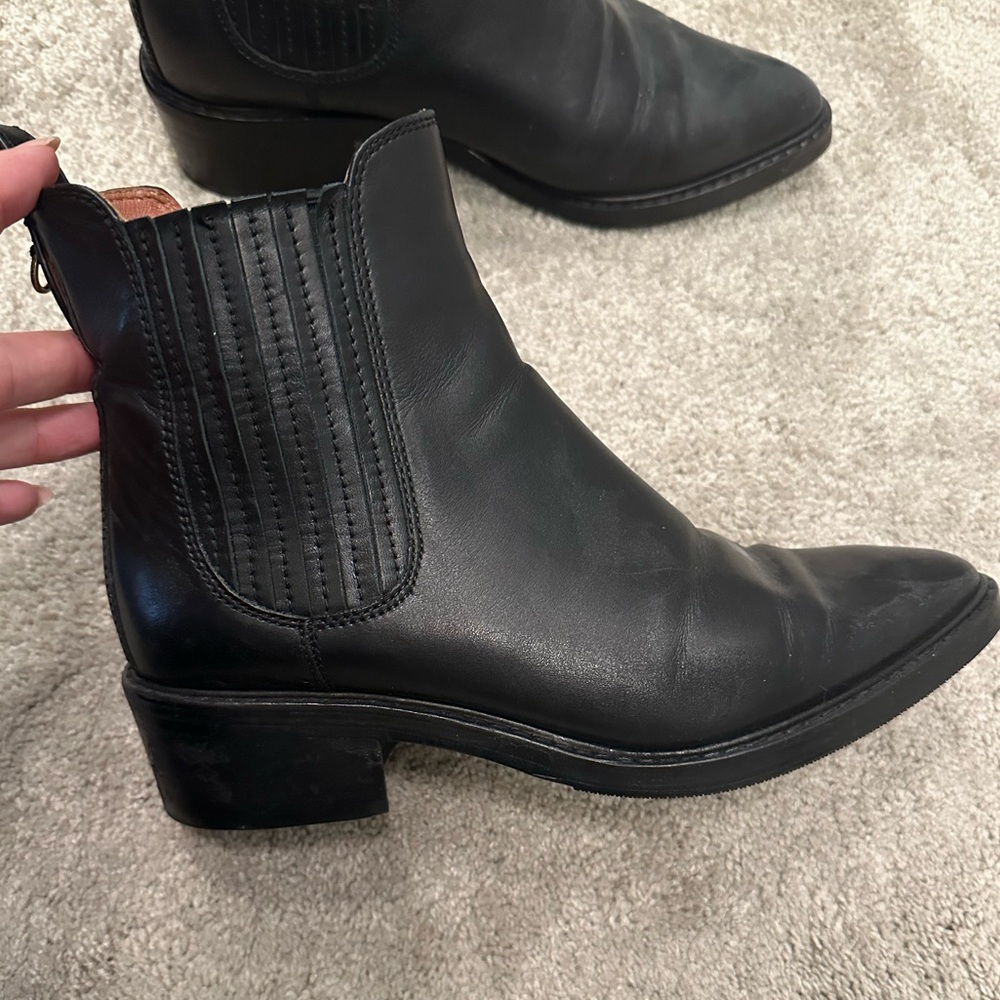 Coach black Chelsea boot size 8 - JUST RESOLED!